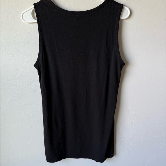 Eileen Fisher Classic Black Tank Top - Picture 2 of 4